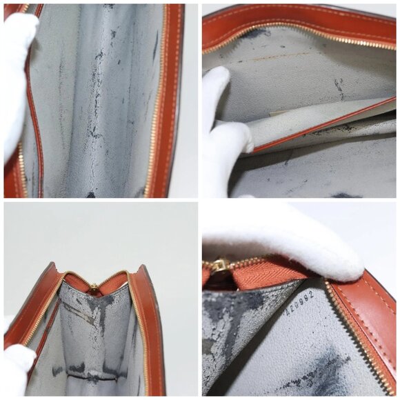 LOUIS VUITTON Epi Trousse Crete Pouch Brown - Picture 13 of 14